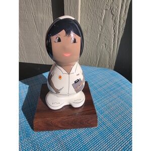 Vintage "Rock Heads" Maria Isabel Nurse Paper Weight Hand Painted Signed